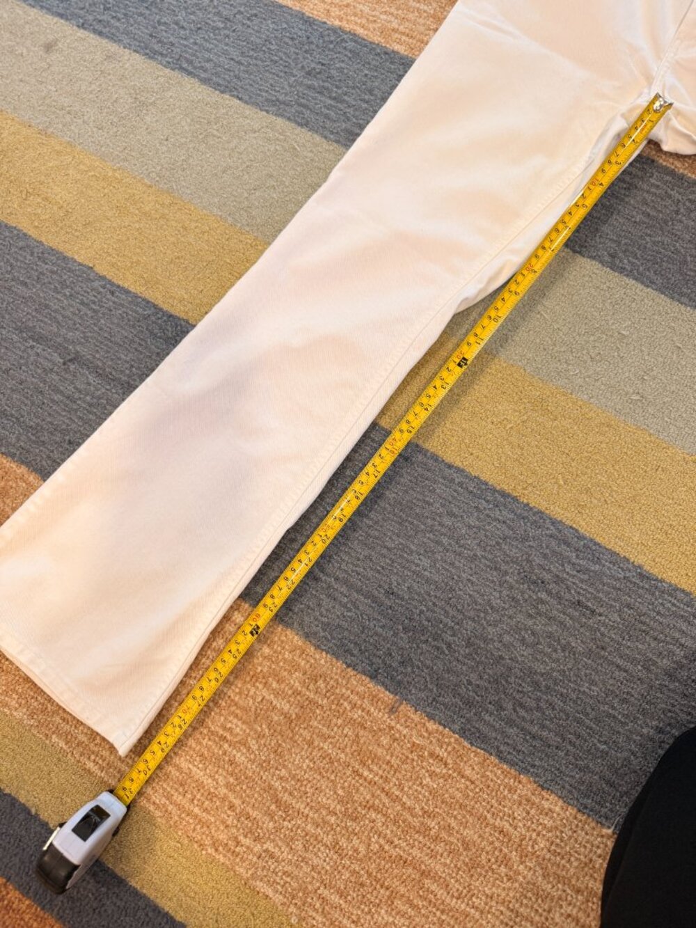 Banana Republic White Jeans Size 2 Boot Cut Leg Mid Rise - Picture 12 of 14